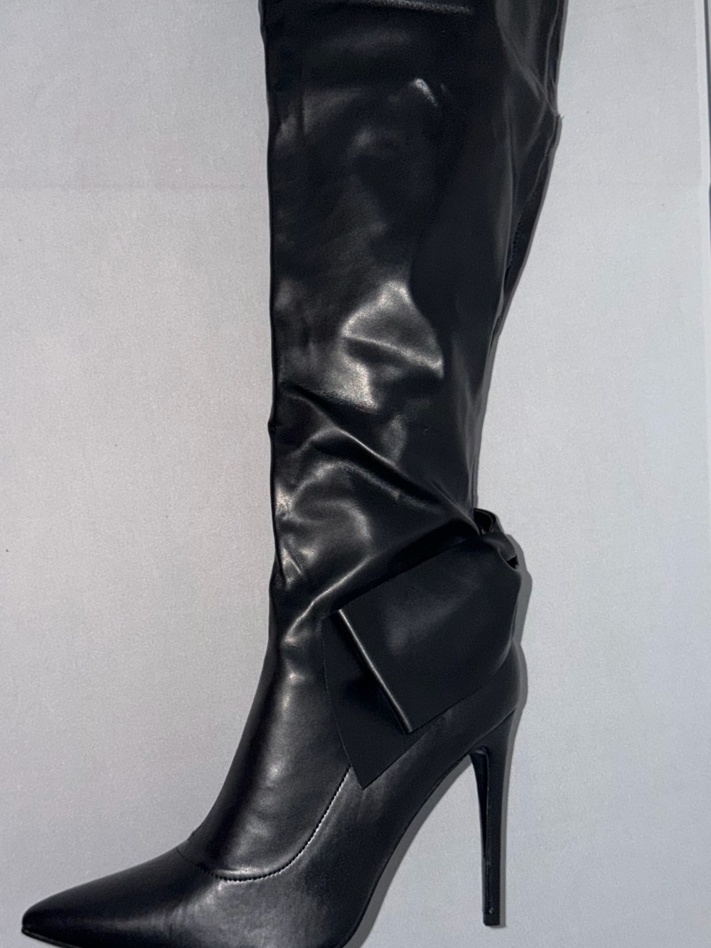 Cape Robbin Black Over-the-Knee Stiletto Boot - Picture 3 of 4